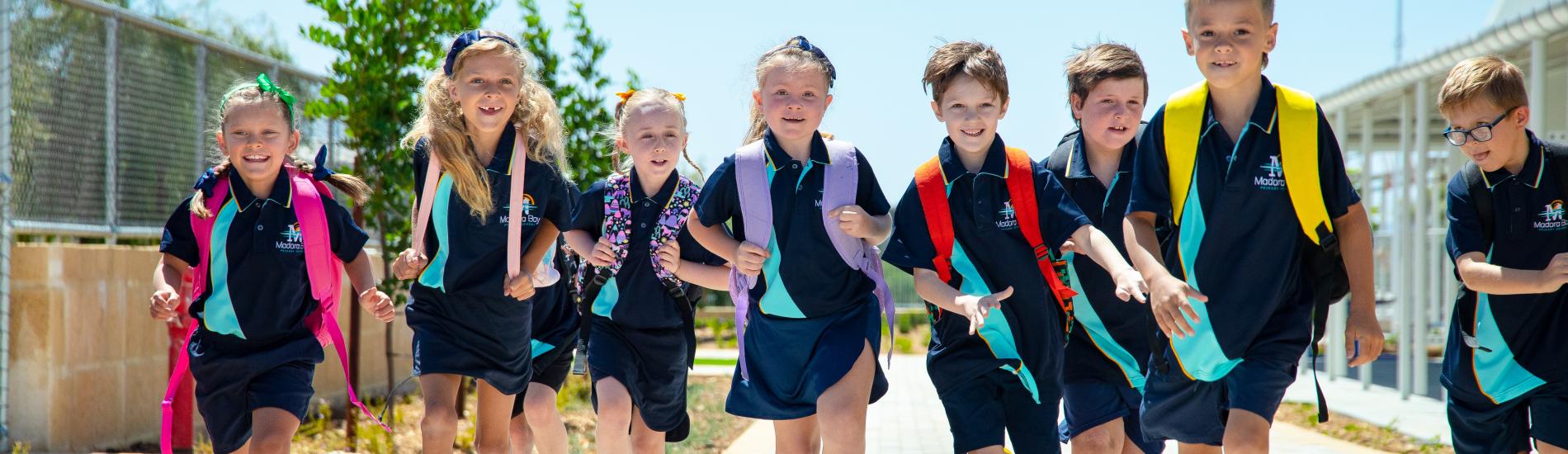 Madora Bay primary school students running